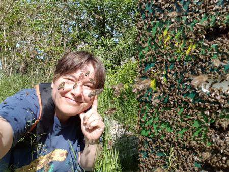 Selfie mit Bienenvolk