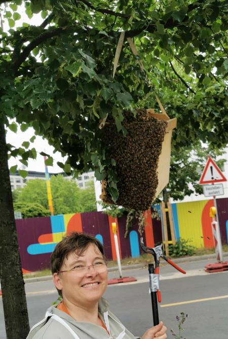 Schwarmfang im Tiergarten